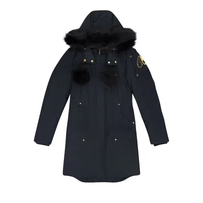 Pre-owned Moose Knuckles Grand Metis Parka 'navy/black' | Blue | Women's Size Xs