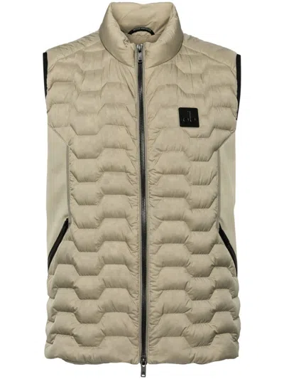 Moose Knuckles Granite Gilet In Green