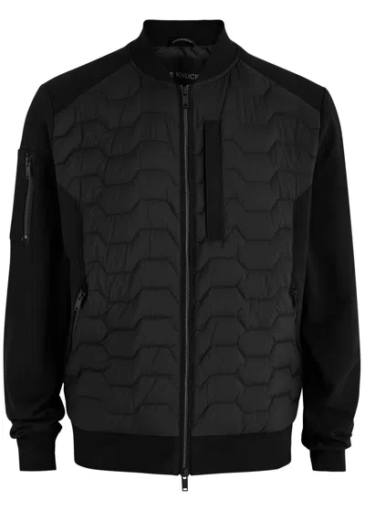 Moose Knuckles Granite Nylon And Cotton Bomber Jacket In Black