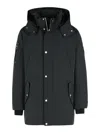 Moose Knuckles Granite Peak Black Polyester Parka In Negro
