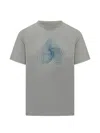 Moose Knuckles Grey Crew Neck T-shirt In Gray