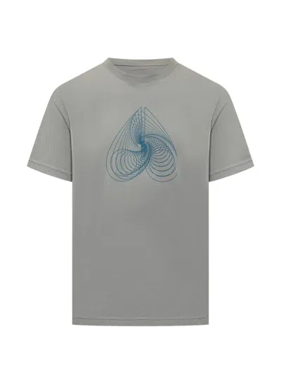 Moose Knuckles Graphic-print T-shirt In Gray