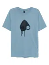 Moose Knuckles Graphic-printed T-shirt In Blue