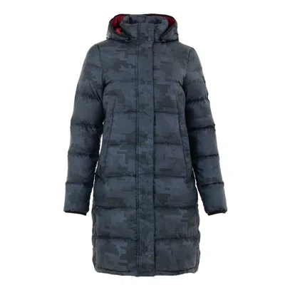 Moose Knuckles Gray Cotton Coat In Blue