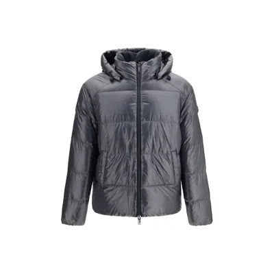 Moose Knuckles Gray Nylon Shell Jacket