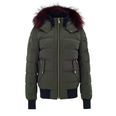Moose Knuckles Green Cotton Bomber