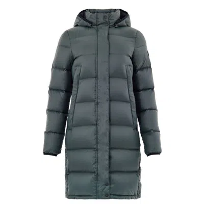 Moose Knuckles Green Cotton Full-length Jacket In Gray