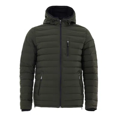 Moose Knuckles Green Nylon Full-length Jacket
