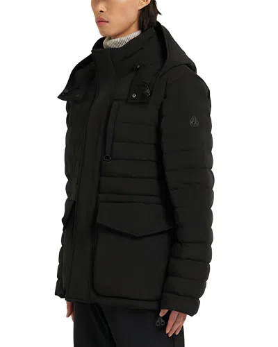 Moose Knuckles Greystone 3q Down Jacket In Black