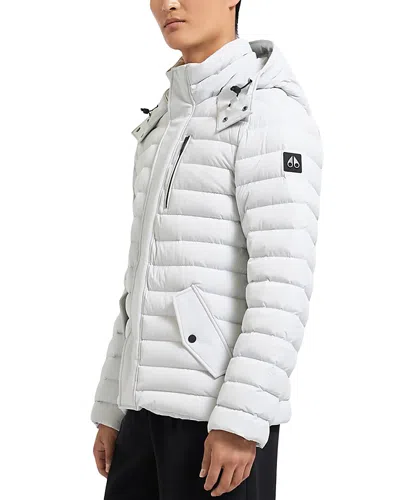 Moose Knuckles Greystone Down Jacket In Stone