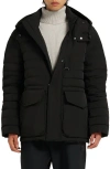 Moose Knuckles Greystone 3q Down Jacket In Black