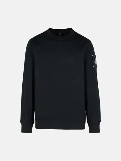 Moose Knuckles 'hartsfield' Black Cotton Sweatshirt