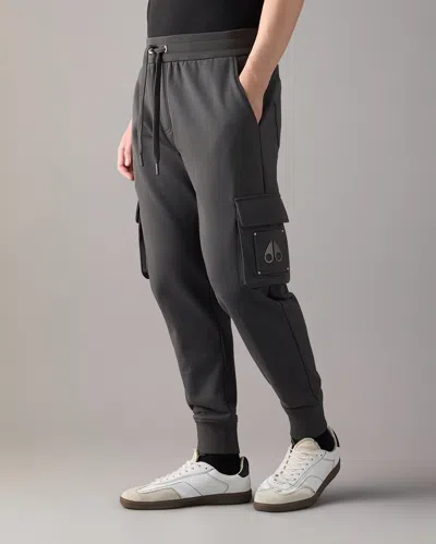 Moose Knuckles Hartsfield Cargo Joggers In Gray