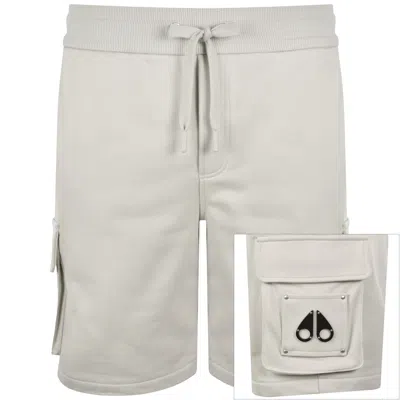 Moose Knuckles Hartsfield Cargo Shorts Beige In Gray
