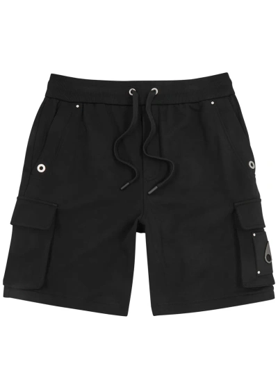 Moose Knuckles Hartsfield Cotton Cargo Shorts In Black