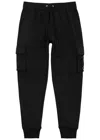 Moose Knuckles Hartsfield Tapered-leg Cotton Cargo Sweatpants In Black