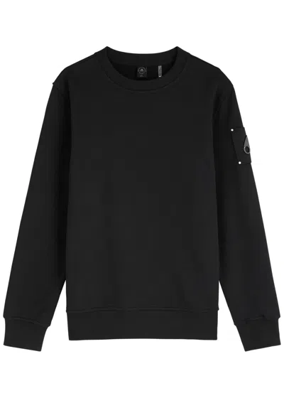 Moose Knuckles Hartsfield Cotton Sweatshirt In Black