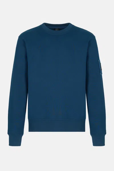 Moose Knuckles Hartsfield Crew Sweatshirt In Blue