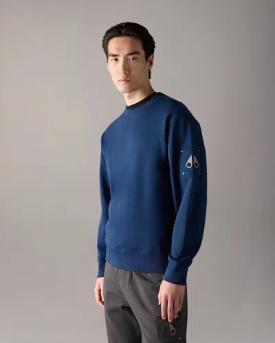 Moose Knuckles Hartsfield Crewneck Sweatshirt In Gray
