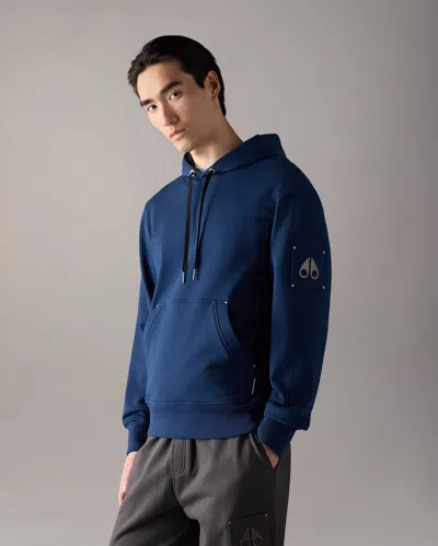 Moose Knuckles Hartsfield Hoodie In Blue