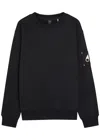 Moose Knuckles Hartsfield Logo Cotton Sweatshirt In Black