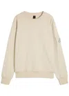 Moose Knuckles Hartsfield Logo Cotton Sweatshirt In Neutral