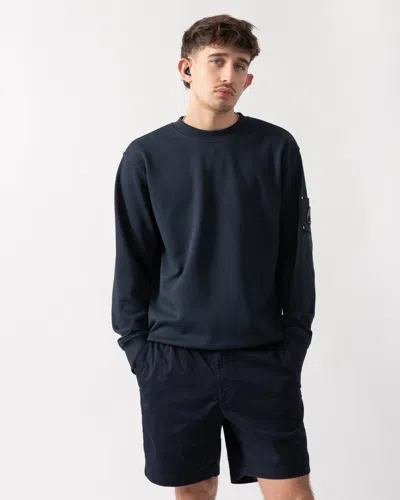 Moose Knuckles Hartsfield Mens Crew Neck Sweatshirt In Blue