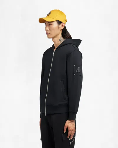 Moose Knuckles Hartsfield Mens Zip Up Hoodie In Black