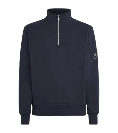 MOOSE KNUCKLES HARTSFIELD QUARTER-ZIP SWEATSHIRT