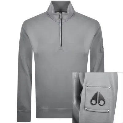 Moose Knuckles Hartsfield Qz Sweatshirt Grey In Gray