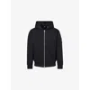 Moose Knuckles Black Cotton Blend Padded Classic Bunny Sweatshirt In Black