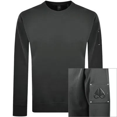 Moose Knuckles Hartsfield Sweatshirt Grey In Black