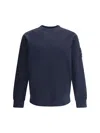 Moose Knuckles Arm Patch Detail Crew Neck Sweatshirt In Navy