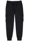 Moose Knuckles Hartsfield Tapered-leg Cotton Cargo Sweatpants In Blue