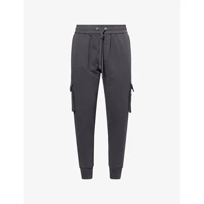 Moose Knuckles Cement Hartsfield Tapered-leg Cotton-jersey Jogging Bottoms In Gray