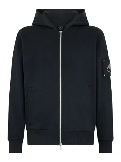 Moose Knuckles Hartsfield Zip-up Hoodie Clothing In Black