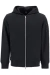 Moose Knuckles Black Cotton Blend Padded Classic Bunny Sweatshirt In Black