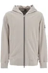 Moose Knuckles Hartsfield Zip-up Sweat In Dusk (grey)