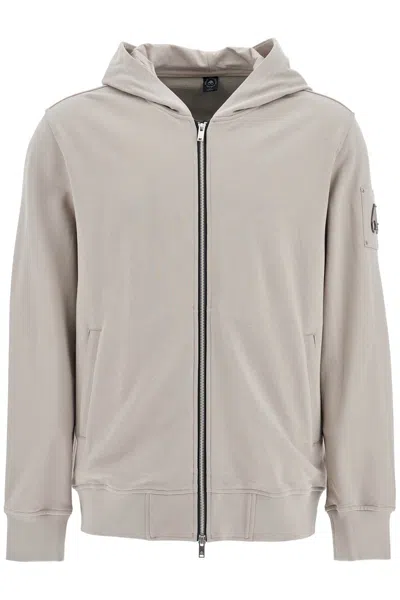 Moose Knuckles Hartsfield Zip-up Sweat In Grey