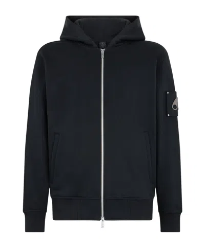 Moose Knuckles Hartsfield Zip-up Hoodie Clothing In Black