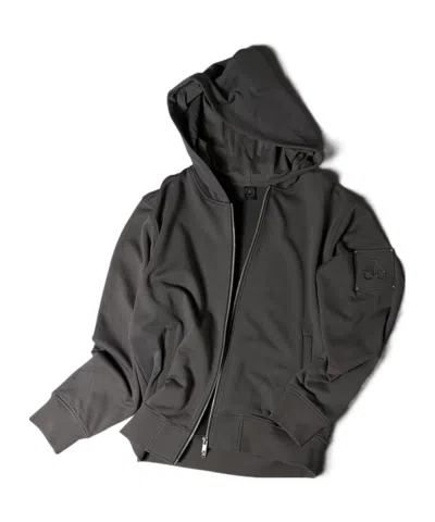 Moose Knuckles Hartsfield Zip-up Hoodie In Black