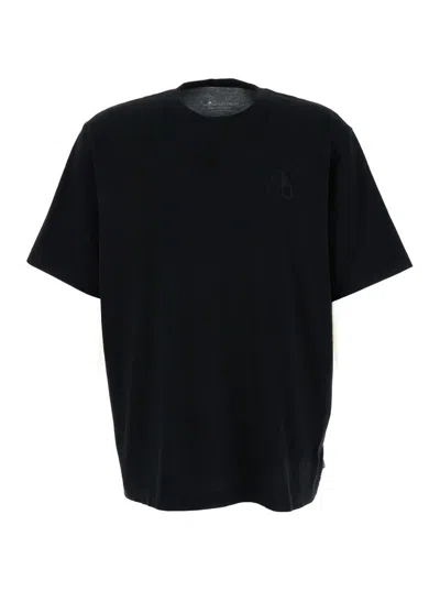 Moose Knuckles Henri Logo-embroidered T-shirt In Black
