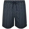 Moose Knuckles Monogram Swim Shorts In Navy