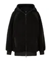 Moose Knuckles Holland Sherpa Hoodie In Black