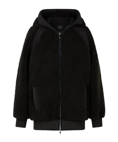 Moose Knuckles Holland Sherpa Hoodie In Black