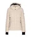 Moose Knuckles Hooded Padded Down Jacket In Neutral
