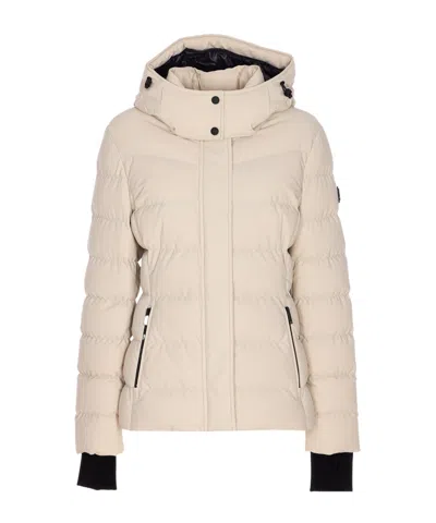 MOOSE KNUCKLES HOODED PADDED DOWN JACKET
