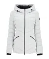 Moose Knuckles Rockcliff Midi Down Jacket In White