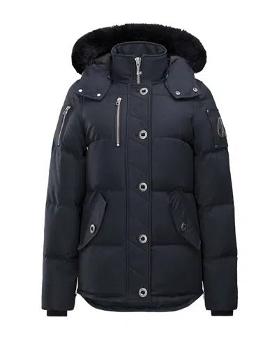 Moose Knuckles 3q Womens Jacket In Black With Black Shearling 305