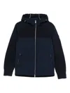 Moose Knuckles Hooded Jacket In Blue